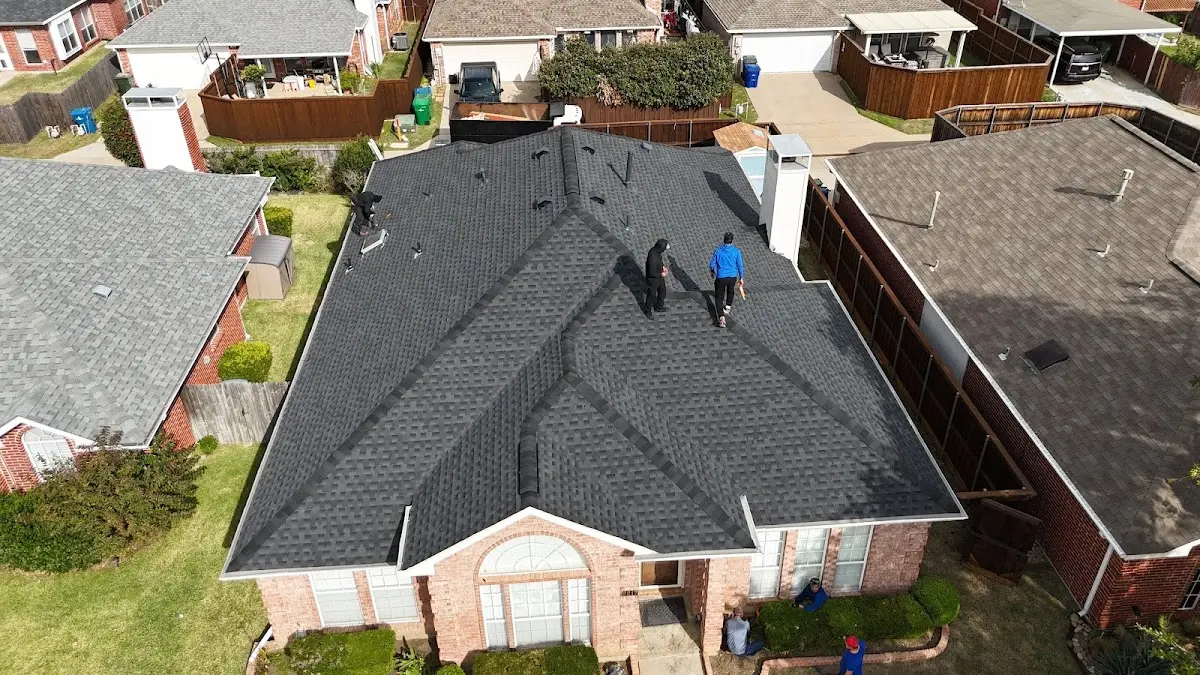 Commercial Roofing work in progress on a St. Augustine property
